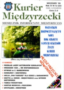 Kurier Międzyrzecki. Miesięcznik Informacyjny Międzyrzeczan, nr 9 (wrzesień 1999 r.)