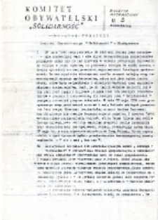 Komitet Obywatelski "Solidarność": biuletyn informacyjny, nr 3