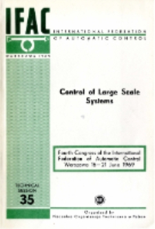 Control of Large Scale Systems = Sterowanie systemami wielkimi (35)