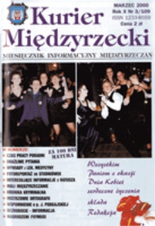 Kurier Międzyrzecki. Miesięcznik Informacyjny Międzyrzeczan, nr 3 (marzec 2000 r.)