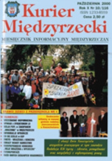 Kurier Międzyrzecki. Miesięcznik Informacyjny Międzyrzeczan, nr 10 (październik 2000 r.)