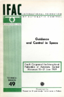 Guidance and Control in Space = Nawigacja i sterowanie w przestrzeni kosmicznej (49)