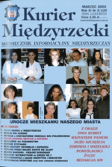 Kurier Międzyrzecki. Miesięcznik Informacyjny Międzyrzeczan, nr 3 (marzec 2002 r.)
