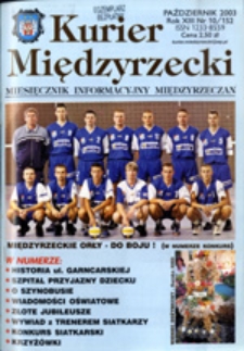 Kurier Międzyrzecki. Miesięcznik Informacyjny Międzyrzeczan, nr 10 (październik 2003 r.)