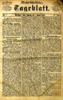 Niederschlesisches Tageblatt, no 1 (Grünberg i. Schl. Sonntag, den 1. Januar 1892)