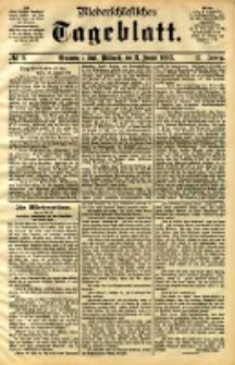 Niederschlesisches Tageblatt, no 9 (Grünberg i. Schl., Mittwoch, den 11. Januar 1893)