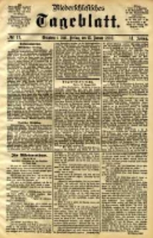 Niederschlesisches Tageblatt, no 11 (Grünberg i. Schl., Freitag, den 13. Januar 1893)