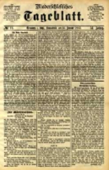 Niederschlesisches Tageblatt, no 12 (Grünberg i. Schl., Sonnbend, den 14. Januar 1893)