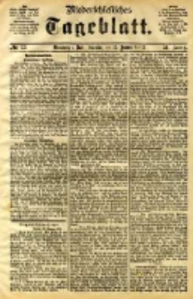 Niederschlesisches Tageblatt, no 13 (Grünberg i. Schl., Sonntag, den 15. Januar 1893)