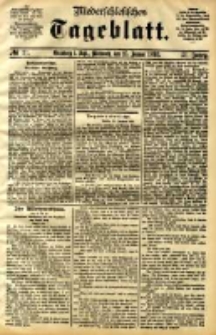 Niederschlesisches Tageblatt, no 21 (Grünberg i. Schl., Mittwoch, den 25. Januar 1893)