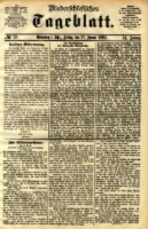 Niederschlesisches Tageblatt, no 23 (Grünberg i. Schl., Freitag, den 27. Januar 1893)