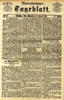 Niederschlesisches Tageblatt, no 27 (Grünberg i. Schl., Mittwoch, den 1. Februar 1893)