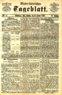 Niederschlesisches Tageblatt, no 43 (Grünberg i. Schl., Sonntag, den 19. Februar 1893)