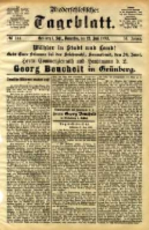 Niederschlesisches Tageblatt, no 144 (Grünberg i. Schl., Donnerstag, den 22. Juni 1893)
