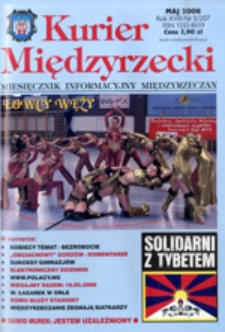 Kurier Międzyrzecki. Miesięcznik Informacyjny Międzyrzeczan, nr 5 (maj 2008 r.)