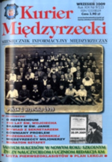 Kurier Międzyrzecki. Miesięcznik Informacyjny Międzyrzeczan, nr 9 (wrzesień 2009 r.)
