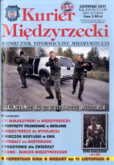 Kurier Międzyrzecki. Miesięcznik Informacyjny Międzyrzeczan, nr 11 (listopad 2011 r.)