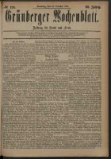 Gr&uuml;nberger Wochenblatt: Zeitung f&uuml;r Stadt und Land, No. 126. (19. October 1884)