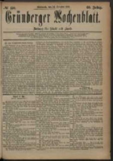 Grünberger Wochenblatt: Zeitung für Stadt und Land, No. 130. (29. October 1884)
