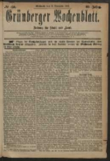 Grünberger Wochenblatt: Zeitung für Stadt und Land, No. 156. (31. December 1884)