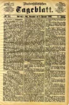 Niederschlesisches Tageblatt, no 266 (Grünberg i. Schl., Sonnabend, den 11. November 1893)