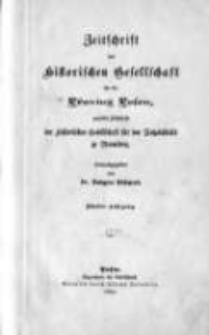 Zeitschrift der Historischen Gesellschaft für die Provinz Posen, zugleich Zeitschrift der Historischen Vereins für den Netzedistrikt zu Bromberg, Jg. 5 (1890)