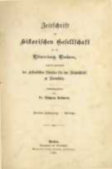 Zeitschrift der Historischen Gesellschaft für die Provinz Posen, zugleich Zeitschrift des Historischen Vereins für den Netzedistrikt zu Bromberg, Jg. 5 - Beilage (1889)