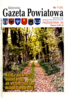 Międzyrzecka Gazeta Powiatowa, nr 7, (październik 1999 r.)