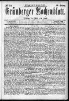 Grünberger Wochenblatt: Zeitung für Stadt und Land, No. 154. (25. December 1885)