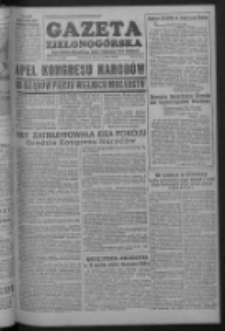 Gazeta Zielonog&oacute;rska : organ Komitetu Wojew&oacute;dzkiego Polskiej Zjednoczonej Partii Robotniczej R. I Nr 100 (22 grudnia 1952)