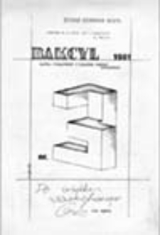 Bakcyl: gazeta niezależnych o wyraźnym profilu rozrywkowym, nr 3 (1981)