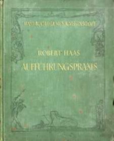 Auff&uuml;hrungspraxis der Musik