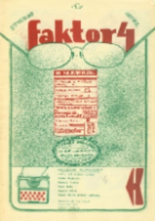 Faktor: jednodni&oacute;wka Klubu Dziennikarzy Studenckich, [4] [styczeń 1976]