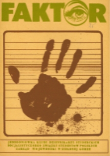Faktor: jednodni&oacute;wka Klubu Dziennikarzy Studenckich, 25 (grudzień 1980)