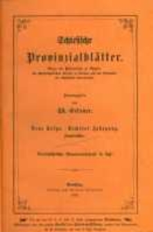 Schlesische Provinzialblätter. Neue folge. Sechster jahrgang. September.