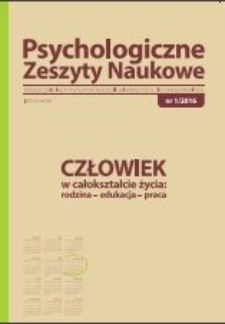 Psychologiczne Zeszyty Naukowe: półrocznik Instytutu Psychologii Uniwersytetu Zielonogórskiego, tom 2/2016