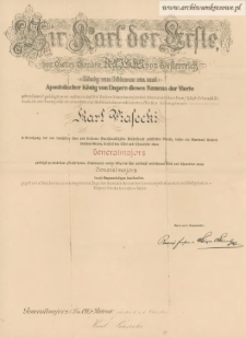 Karol Piasecki - patent generalski