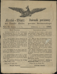 Kreisblatt des Bomster Kreises, Nro. 11. (15. M&auml;rz 1861)