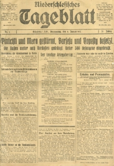Niederschlesisches Tageblatt, no 2 (Donnerstag, den 4. Januar 1917)