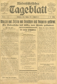 Niederschlesisches Tageblatt, no 3 (Freitag, den 5. Januar 1917)