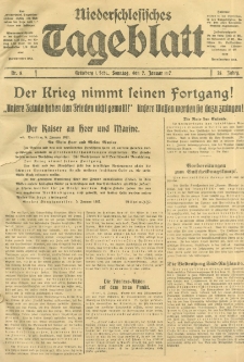 Niederschlesisches Tageblatt, no 5 (Sonntag, den 7. Januar 1917)