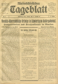 Niederschlesisches Tageblatt, no 9 (Freitag, den 12. Januar 1917)