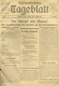 Niederschlesisches Tageblatt, no 12 (Dienstag, den 16. Januar 1917)