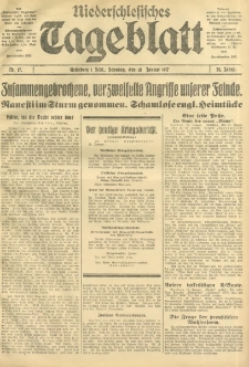 Niederschlesisches Tageblatt, no 17 (Sonntag, den 21. Januar 1917)