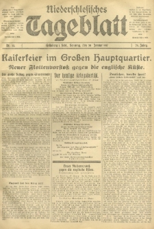 Niederschlesisches Tageblatt, no 23 (Sonntag, den 28, Januar 1917)