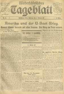 Niederschlesisches Tageblatt, no 29 (Sonntag, den 4. Februar 1917)