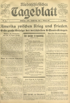Niederschlesisches Tageblatt, no 32 (Donnerstag, den 8. Februar 1917)