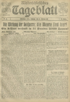 Niederschlesisches Tageblatt, no 41 (Sonntag, den 18. Februar 1917)