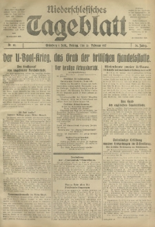 Niederschlesisches Tageblatt, no 45 (Freitag, den 23. Februar 1917)