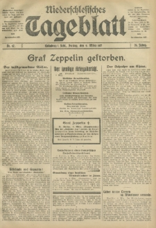 Niederschlesisches Tageblatt, no 57 (Freitag, den 9. März 1917)
